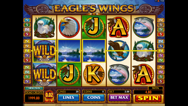 Бонусная игра Eagle's Wings 4