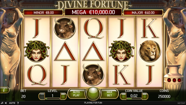 Игровой интерфейс Divine Fortune 4