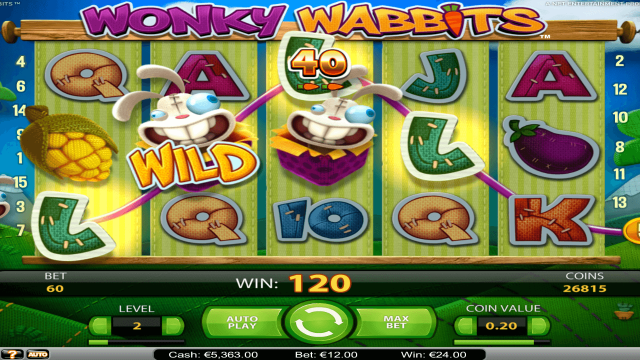 Бонусная игра Wonky Wabbits 10